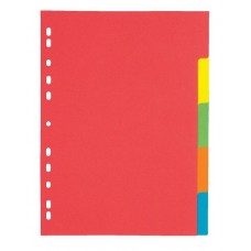 Разделитель Durable, А4, картон, 1-5, цветной